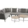 4 Seasons Outdoor Belize loungeset hoekbank met axel bijzettafel