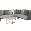 4 Seasons Outdoor Belize hoekbank loungeset met axel bijzettafel