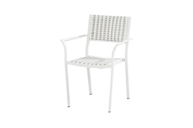 4 Seasons outdoor piazza dining chair white