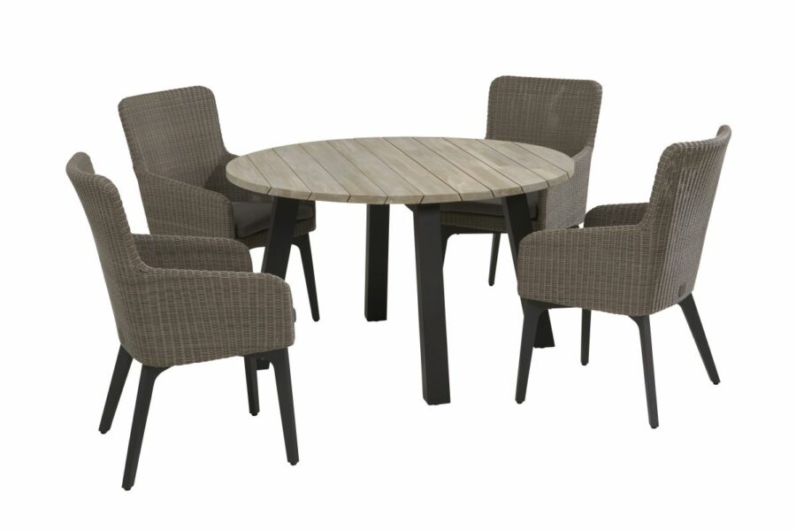 4 Seasons Outdoor Luxor dining set met derby tafel