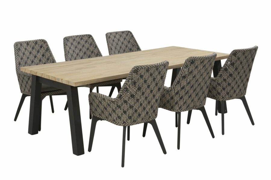 4 Seasons Outdoor Savoy dining set met derby dining table