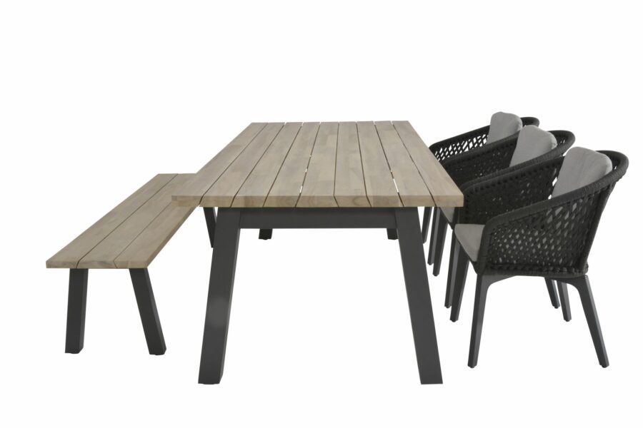 4 Seasons Outdoor Belize, 4 Seasons Outdoor Derby tafel 240 x 95 en 4 Seasons outdoor Sportbank, 4so