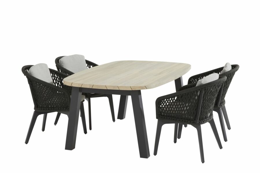 4 Seasons Outdoor Belize eetset met derby tafel