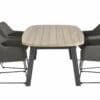 4 Seasons Outdoor Amora eetset derby ellipse tafel teak hout