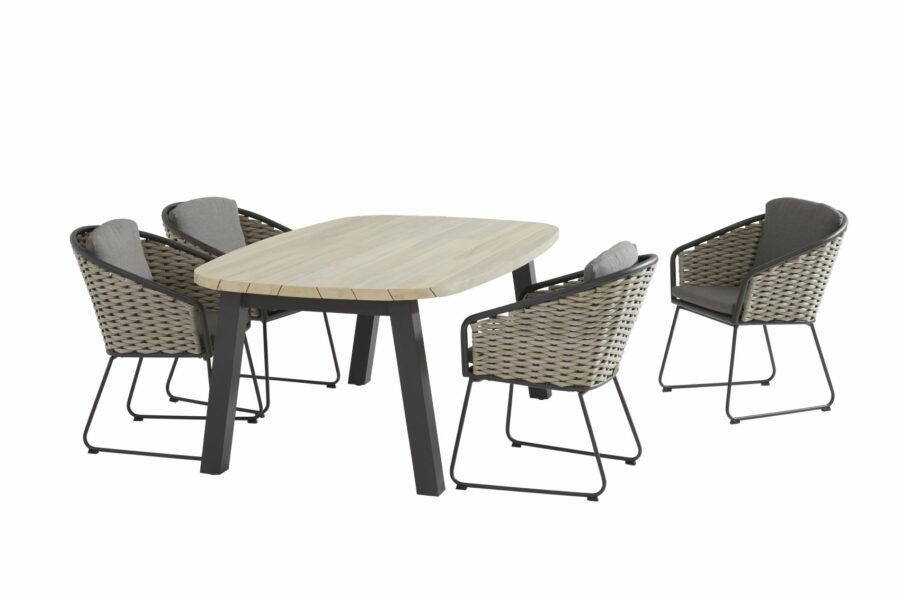 Taste by 4 Seasons Outdoor Bo eetset Derby Ellipse teak hout