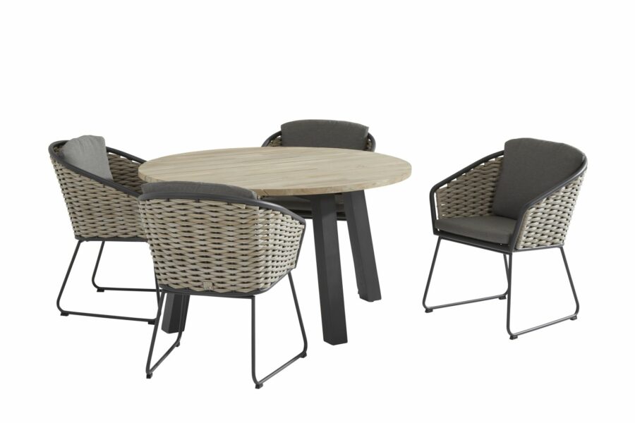 taste by 4 seasons outdoor Bo dining set met derby tafel rond