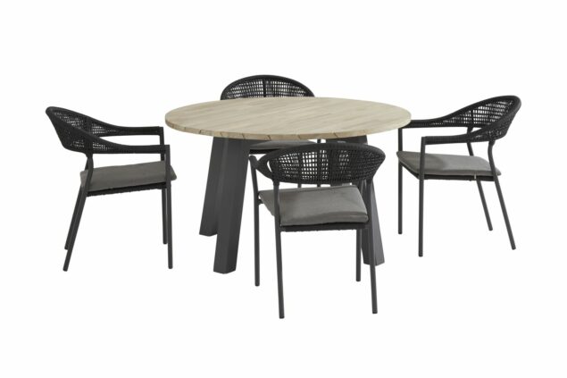 taste by 4 Seasons sienna eetset met derby tafel rond