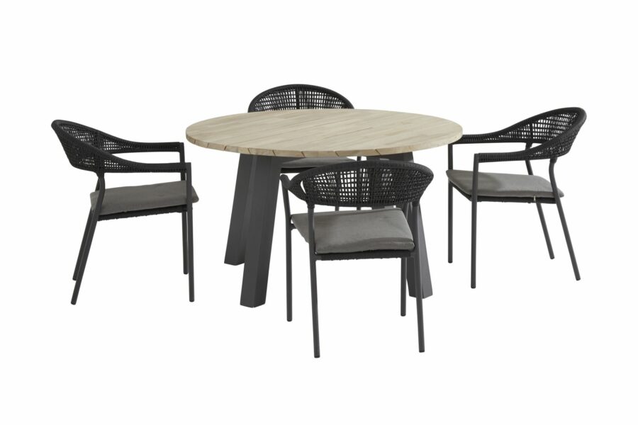 taste by 4 Seasons sienna eetset met derby tafel rond