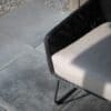 4 Seasons Outdoor Avila eetstoel polyloom antraciet tuinstoel dining chair close up