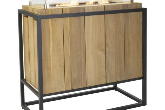 Cosiloft divider black teak vuurtafel