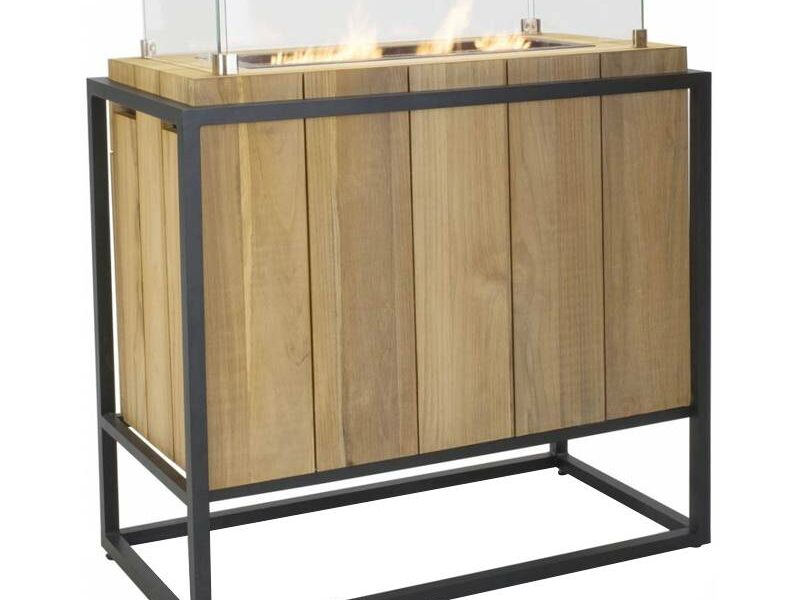 Cosiloft divider black teak vuurtafel