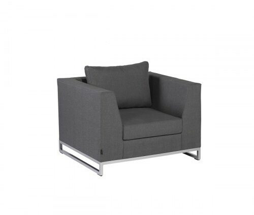 Exotan Rhodos lounge fauteuil stone grey, tuin fauteuil, tuinmeubelen, tuin loungestoel