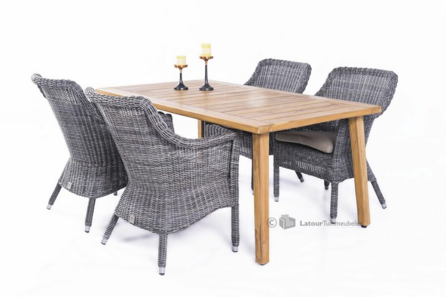 4 Seasons Outdoor Galleria teak tuinset