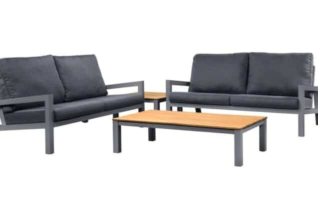 Suns lago sofa set antraciet