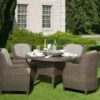 4 Seasons Outdoor Brighton dining chairs + Victoria tafel leaf