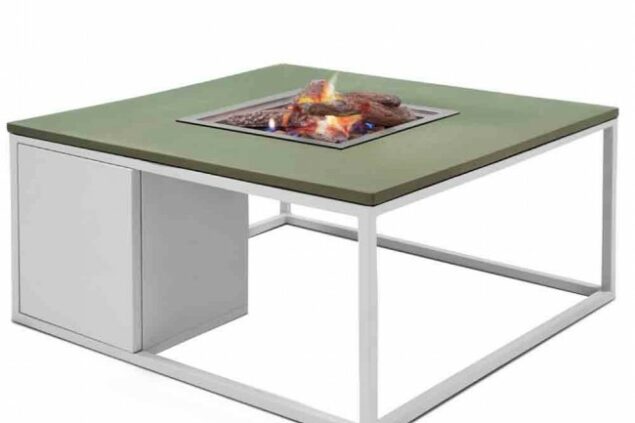 cosiloft vuurtafel groen wit green white cosi fires