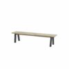 derby sportbench 200 x 40 cm met aluminium poten