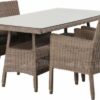 4 Seasons outdoor Wales dining set pure