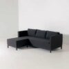 Flow. Capital chaise longue sooty