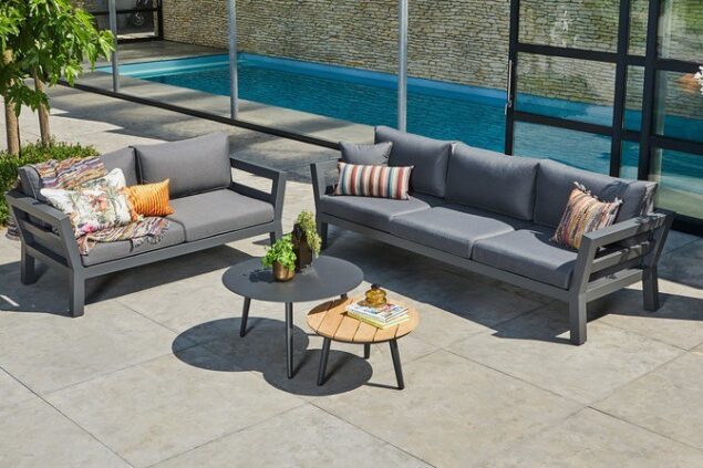 Suns malmo sofa set antraciet