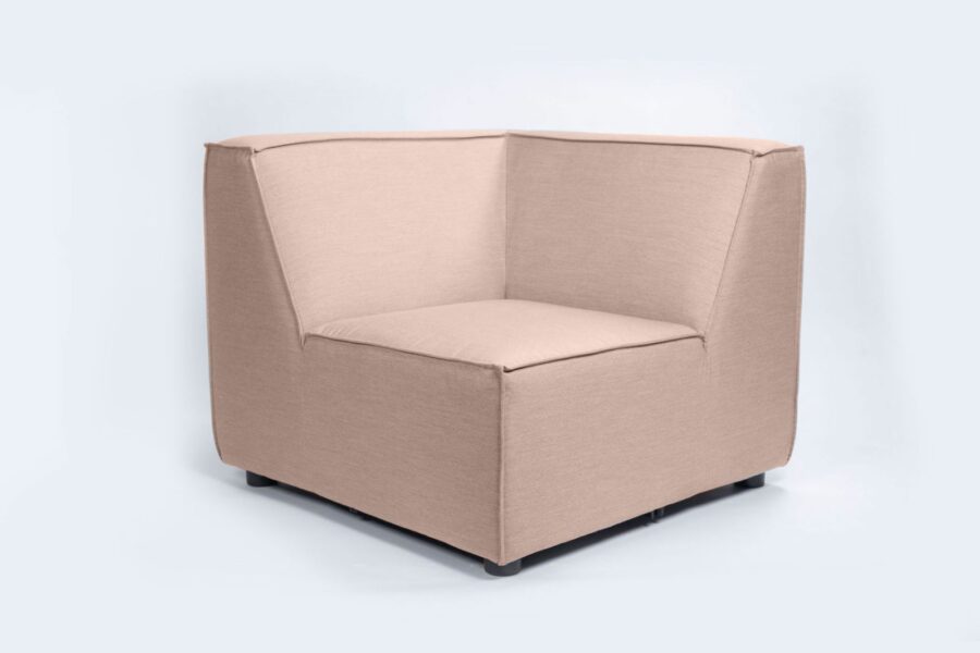 Flow cube corner taupe chiné