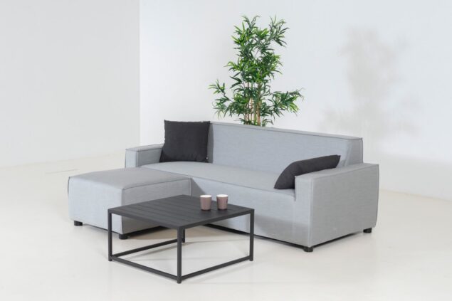 Flow Club chaise sofa lead chine met koffietafel