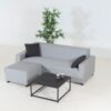 Flow Club chaise sofa lead chine met koffietafel