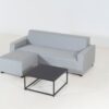 Flow Club chaise sofa lead chine met koffietafel