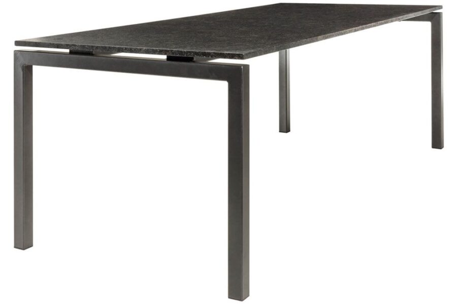 Studio 20 Bergamo Tafel 160cm Staal Pearl Black Satinado