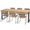 Taste by 4 Seasons Swing stapelbare stoel naturel met Alto tafel 240 x 100 cm